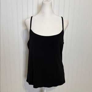 Eileen Fisher Black Camisole Top 100% silk